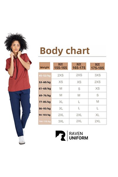 KARGA ÜNİFORMA Costum albastru petrol, unisex, cu mâneci liliac, pentru asistentă medicală și medic, uniformă pentru spital