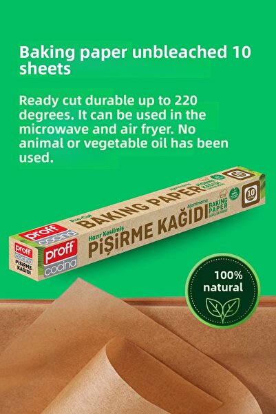 grimorlife 6-Piece Eco Pack - Baking Papers, Aluminum Foil, Stretch Film, Medium and Large Size Refrigerator Bags