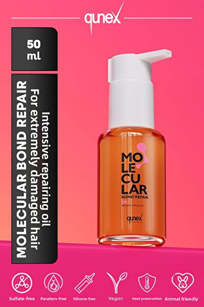 Molecular زيت بوند ريبير المكثف لإصلاح الشعر التالف والمتآكل بشكل كبير 50 مل