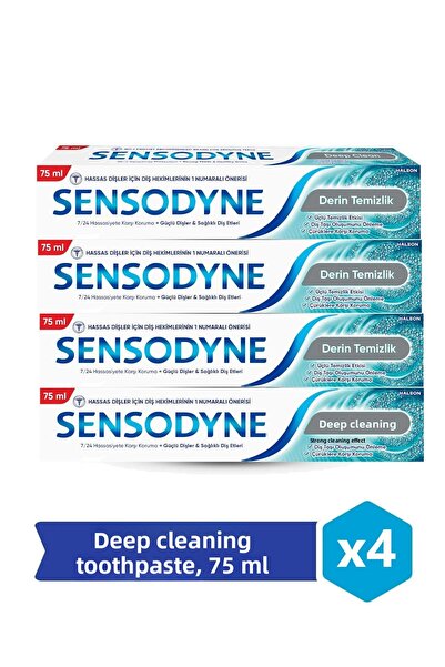 Sensodyne Deep Cleaning Toothpaste 75 ml X 4 Pieces
