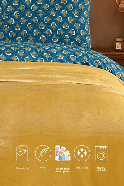 Elart Calinda Blanket Single (160X220 cm) Mustard