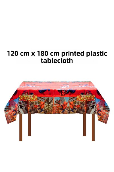 HAPPYLOOPPARTY مفرش طاولة عيد ميلاد بلاستيكي مطبوع عليه شخصيات