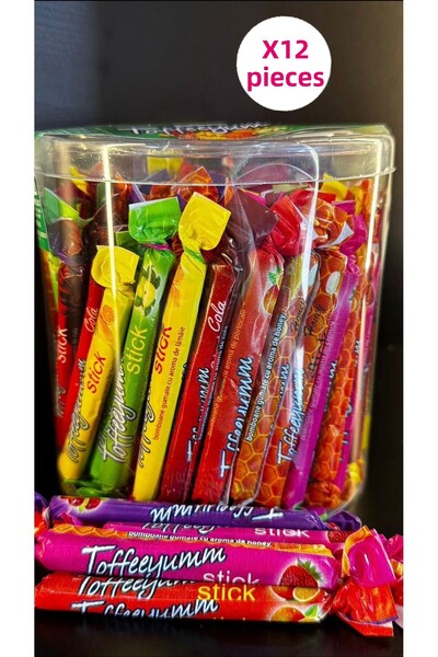 TOFFEEYUMM توفيوم ستيك كاندي 120 × 12 قطعة