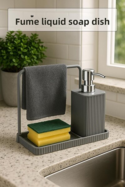 EWs Δοχείο υγρού σαπουνιού με θήκη για πετσέτες & Δοχείο υγρού σαπουνιού με σ...