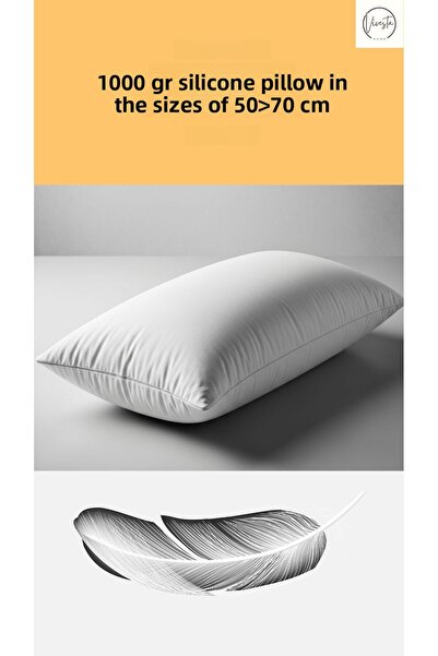 Vivesta Home Pernă din silicon de 1000 de grame – Pernă de dormit ortopedică,...