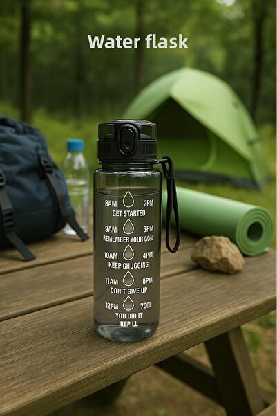 EWs زجاجة مياه وزجاجة مياه رياضية مدخنة 1000 مل