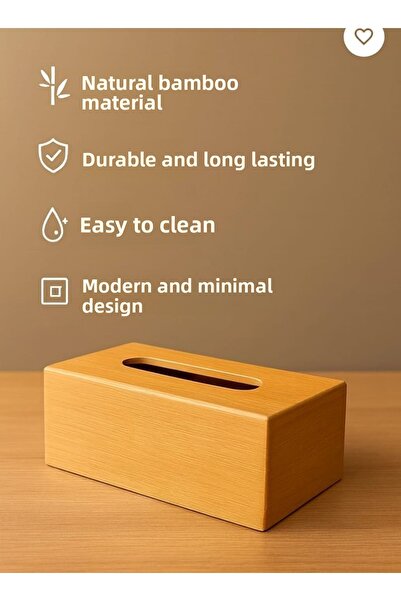 HZL HOME Durable, Long Lasting Natural Bamboo Napkin Holder