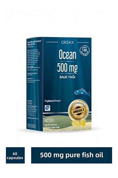 Ocean 500 ملغ من زيت السمك النقي لـ 60 كبسولة