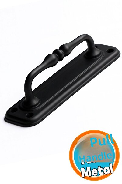 NZB مقبض سحب للباب المعدني، مقبض مقبض خزانة الأثاث، درج خزانة أسود كبير 14.5 سم