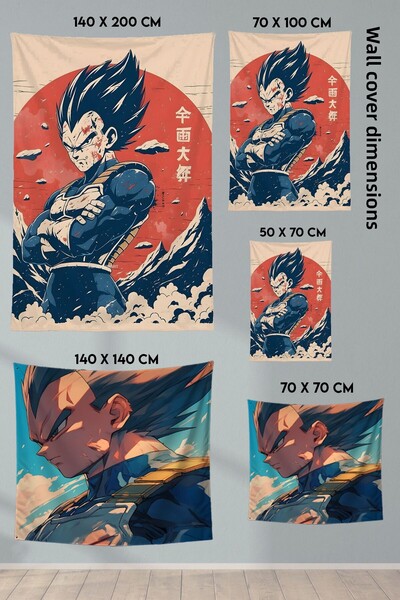 Alpacarpet Dragon Ball Vertical Wall Hanging – Anime Themed Quality Fabric, Room Decor Tapestry Wall Tapestry
