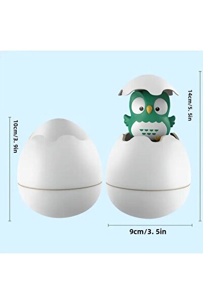 MİLKYADATOYS Water Loving Eggs Bath Toys Animal Figurine Owl Chick Pool Sea Water Toys Colorful