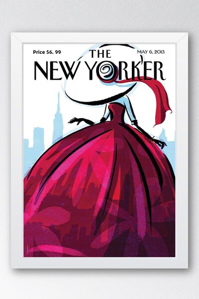 Saturn Pictură înrămată The New Yorker 6 mai 2013 - City Flair Cityscape Painting