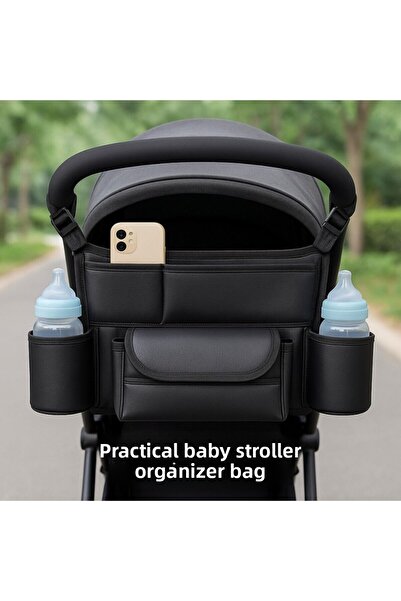 Polham حقيبة تنظيم عملية متعددة الوظائف مكونة من 8 أقسام لعربة الأطفال، وبيبي...