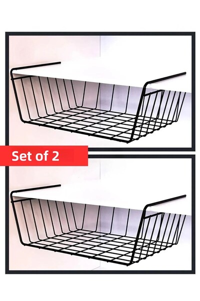 MayCap 2 buc. Raft cangur pentru interiorul dulapului, raft pentru agățat coș...