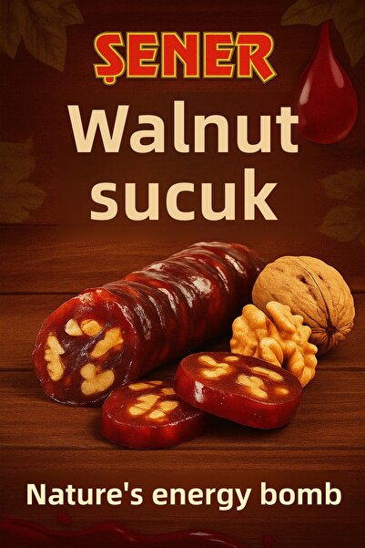 Şener حلوى الجوز مع الجوز مع الجوز الطازج 350 غرام