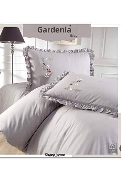 Çapa Home Çapa Home Double Personal Duvet Cover Set with Embroidered Ruffles