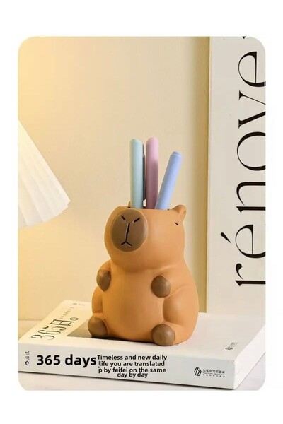 MODA مقلمة كابيبارا ومنظم فرشاة المكياج