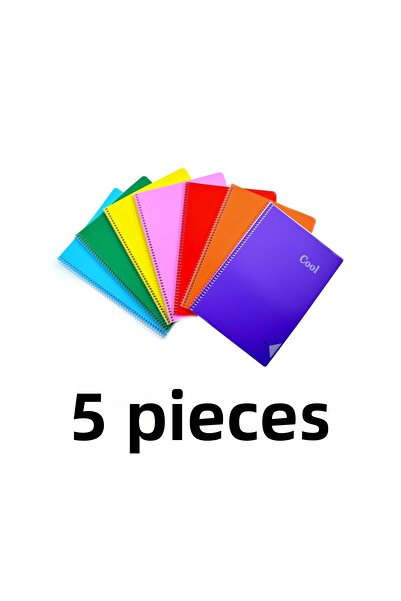 KESKİN COLOR 5 قطع A4 72 YP.PAPER PP KP.SPIRAL COOL دفتر