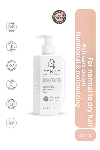 Zenaz Cosmetics كريم مغذي ومرطب للعناية بالشعر للشعر العادي إلى الجاف