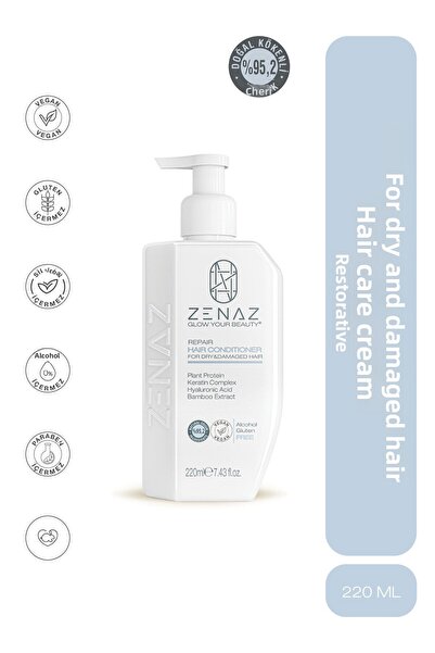 Zenaz Cosmetics كريم العناية بالشعر لإصلاح الشعر الجاف والتالف