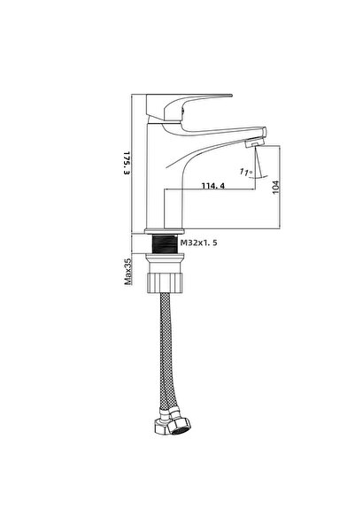 Creavit Lv1500 Liva Sink Faucet Fixture