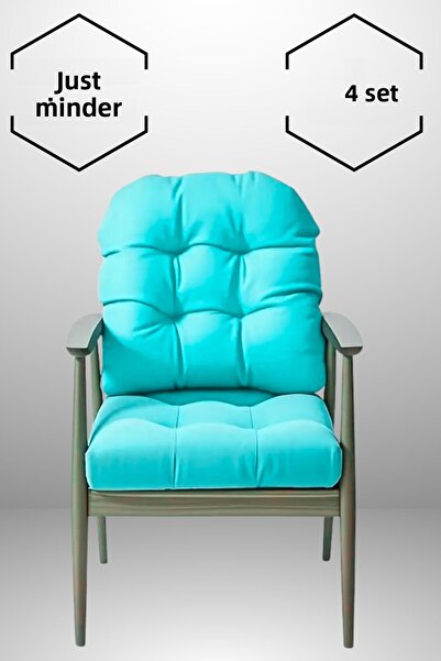 MoMMe Pernă pentru scaun 45x45 CM pentru șezut și spătar (4 SETURI) CULOARE T...