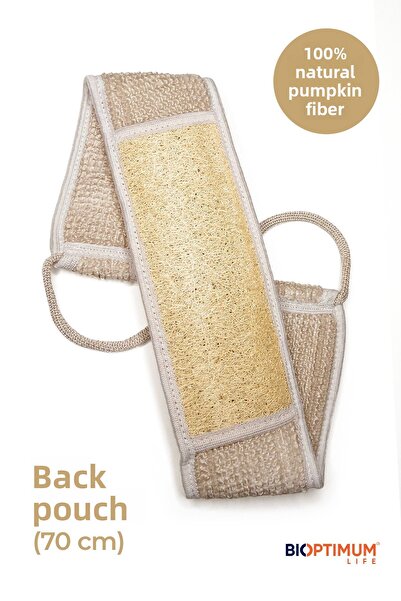 Bioptimum Life مقشرة ظهر من ألياف اليقطين الطبيعية (70 سم)
