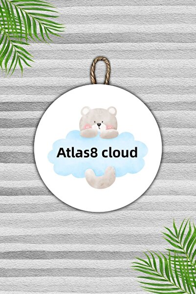 Dormot Ornament Modern pentru Ușă - Ursuleț de pluș personalizat cu nume, Orn...