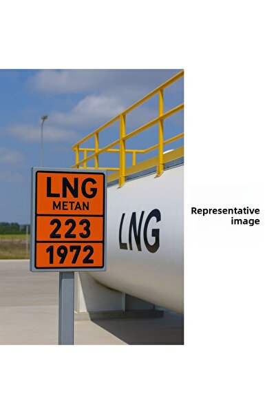 Badem10 Metal 40X30Cm Sheet (1 Pair) 223-1972 Methane Refrigerated Liquid Lng Natural Gas Hazardous Substance Warning