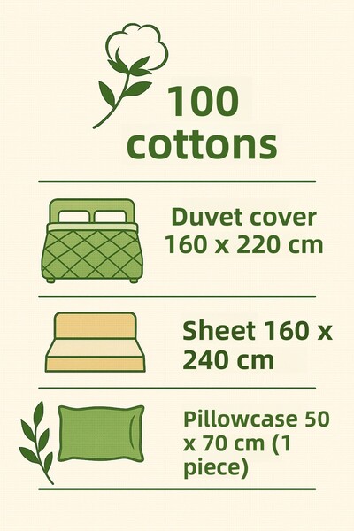 Evimcim 100% Cotton Ranforce Single Geometric Patterned Duvet Cover Set (Gift Boxed)