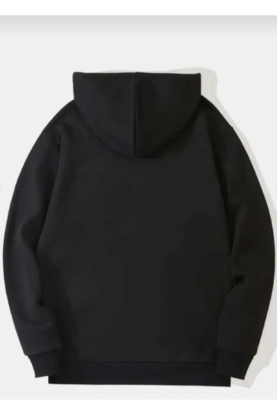 Elvino Γυναικείο σετ φόρμας με κουκούλα Wellness με στάμπα χειμερινή 3 νήματα Oversize 100% βαμβάκι