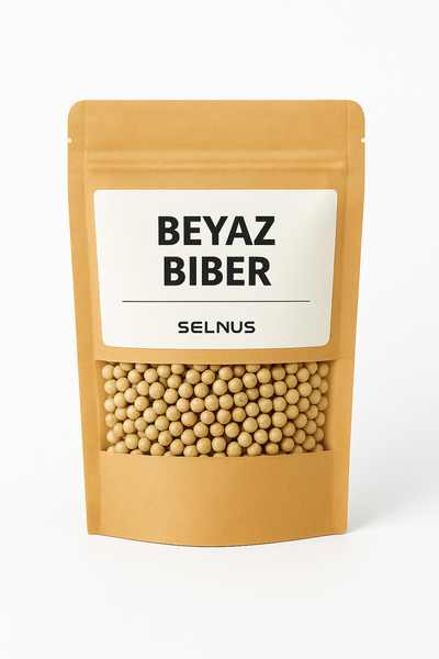 SELNUS Beyaz Biber ( Beyazkarabiber ) Tane 50 gram Piper Nigrum
