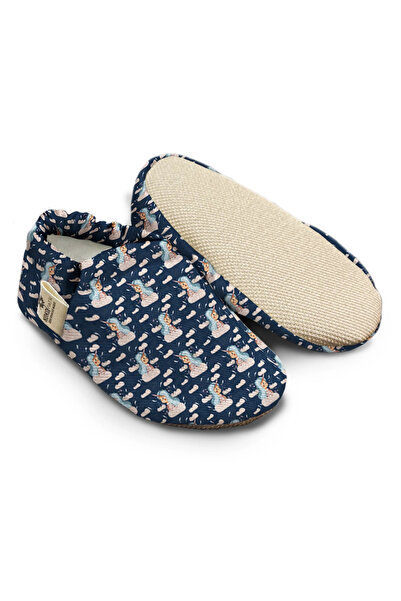 Kokopatik ,kaydırmaz Taban,organik Pamuklu Ev Kreş Patiği,unicorn Bulutları D...