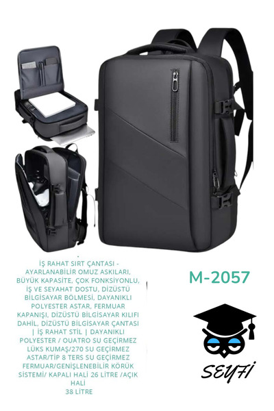 SEYFİKİRTASİYE Document Notebook High School Middle School Primary School University Travel Bag 1St Class Waterproof Fabric