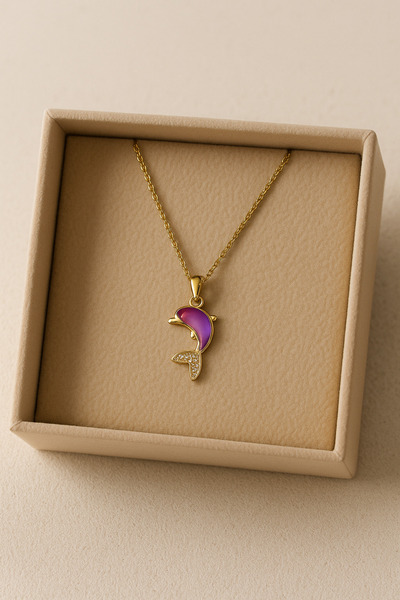 nss sky rock Zirkon Taşlı Yunus Kararmaz Çelik Kolye