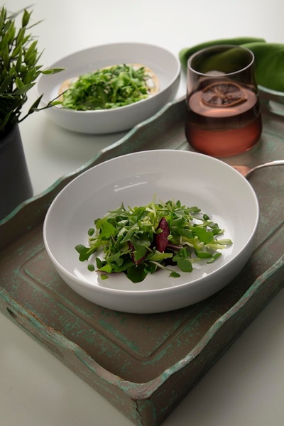 Kütahya Porselen Moderna 2Li 20 cm Salata Kasesi ( Amblemli )