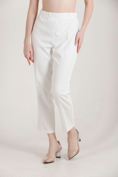 Mogi Butik Large Size Lycra Woven Trousers 3044 - Carrot Leg