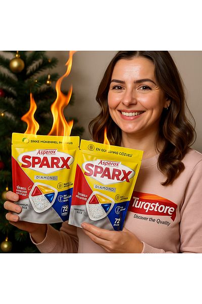 ASPEROX Sparx 144 Tablets (2X72) Mega Economy (Vinegar Lemon Baking Soda)
