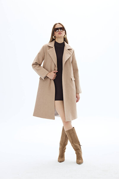 SevdeUgur Γυναικείο παλτό από βιζόν κασμίρ / συλλογή Sevdeuğur