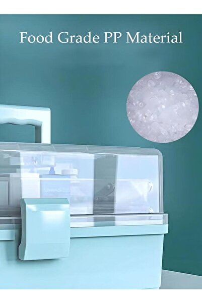 Generic Large Capacity Cosmetic Storage Box Dust-proof Transparent Desktop Portable Medicine Storage Box