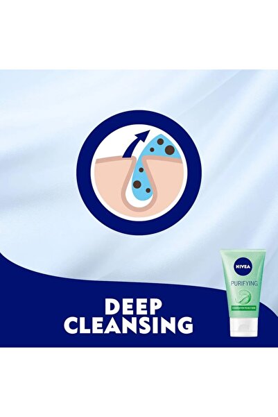 NIVEA Purifying Face Wash 2 x 150ml | Deep Cleansing & Refreshing Skincare