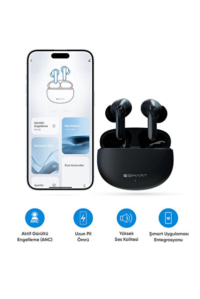 Şımart Akıllı Bluetooth Kulaklık Anc Ve Uygulama Destekli Yüksek Ses Kalitesi
