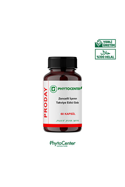 PHYTOCENTER Proday Propolis, Zencefil Ve C Vitamini Içeren Takviye Edici Gıda 60 Kapsül