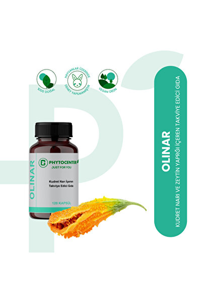 PHYTOCENTER Olınar Kudret Narı Ve Zeytin Yaprağı Içeren Takviye Edici Gıda 120 Kapsül