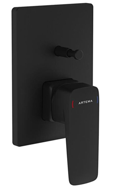 Artema صنبور حمام، روت سكوير، مدمج، أسود مطفي (مجموعة سطحية) A4275236