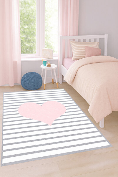 Bebişim Halı Bebişim Kalpli Bh2388 Çocuk Odası Halısı