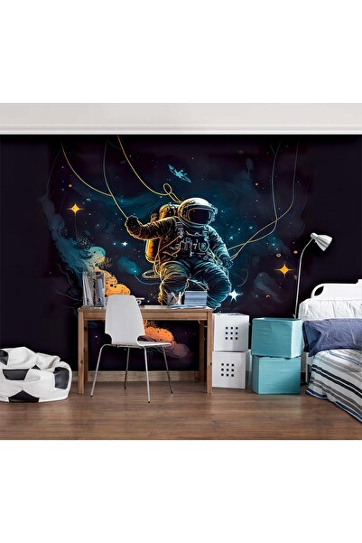 Özel Duvarlar Uzay Astronot Çocuk Odası Duvar Kağıdı