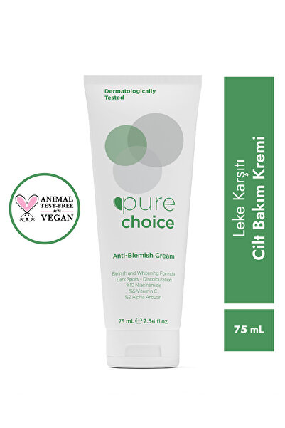 Pure Choice Leke Karşıtı Cilt Bakım Kremi 75 ML (%10 Niacinamide + %5 Vitamin C + %2 Alpha Arbutin)