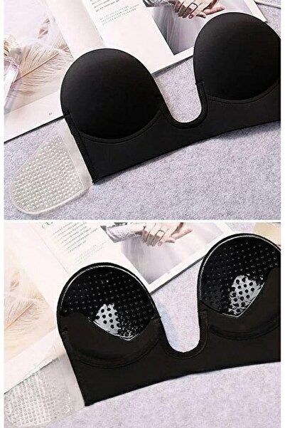 nuda luna F.k. Lenjerie Femei Push Up Invisibil Auto-adeziv Ghost Bustier Sutien