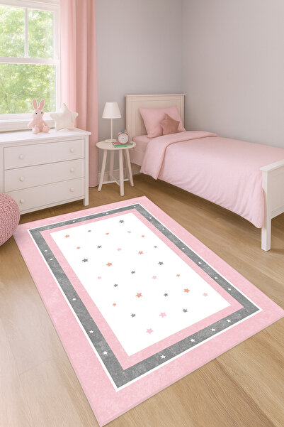 Bebişim Halı Bebişim Yıldızlı Bi132 Çocuk Odası Halısı